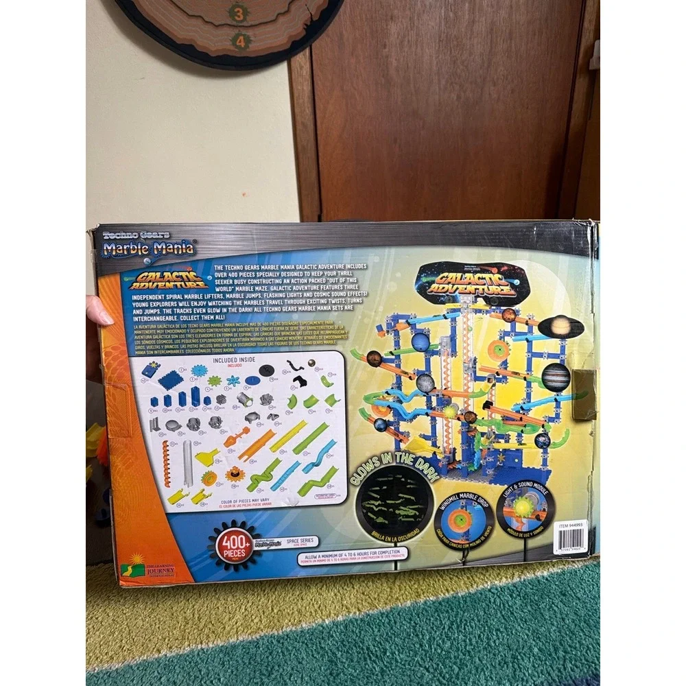 Techno Gears Marble Mania Galactic Adventure 400+ Pc Marble Run INCOMPLETE